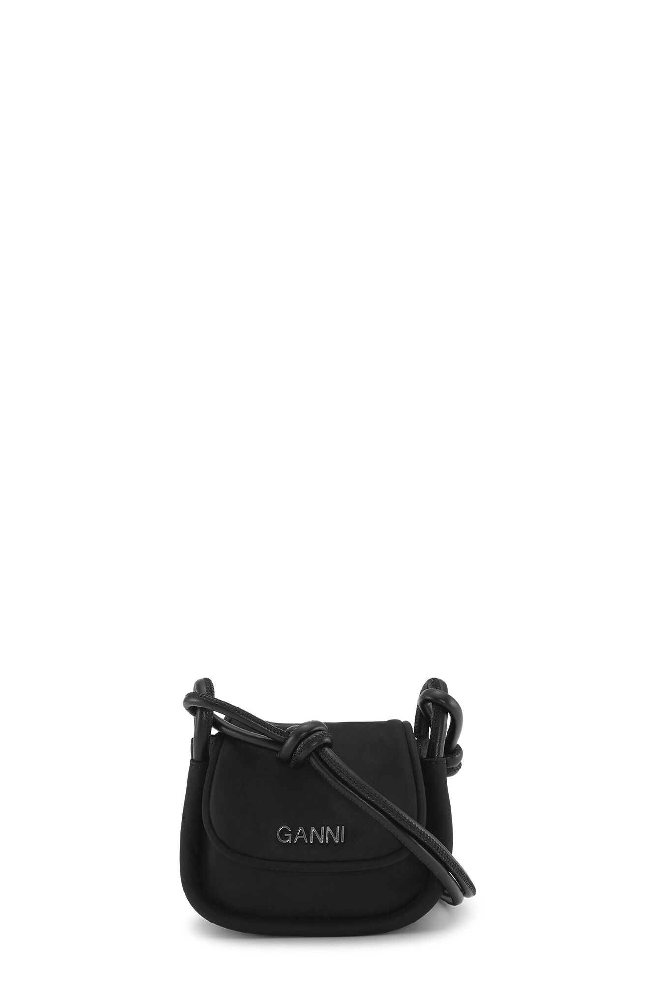Black Knot Mini Flap Over Bag | US