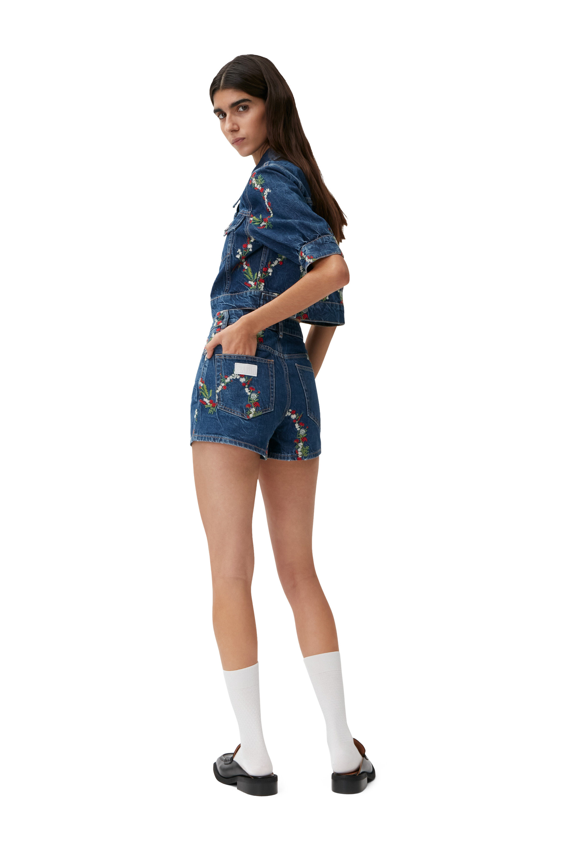 Mini Denim Shorts | GANNI AU