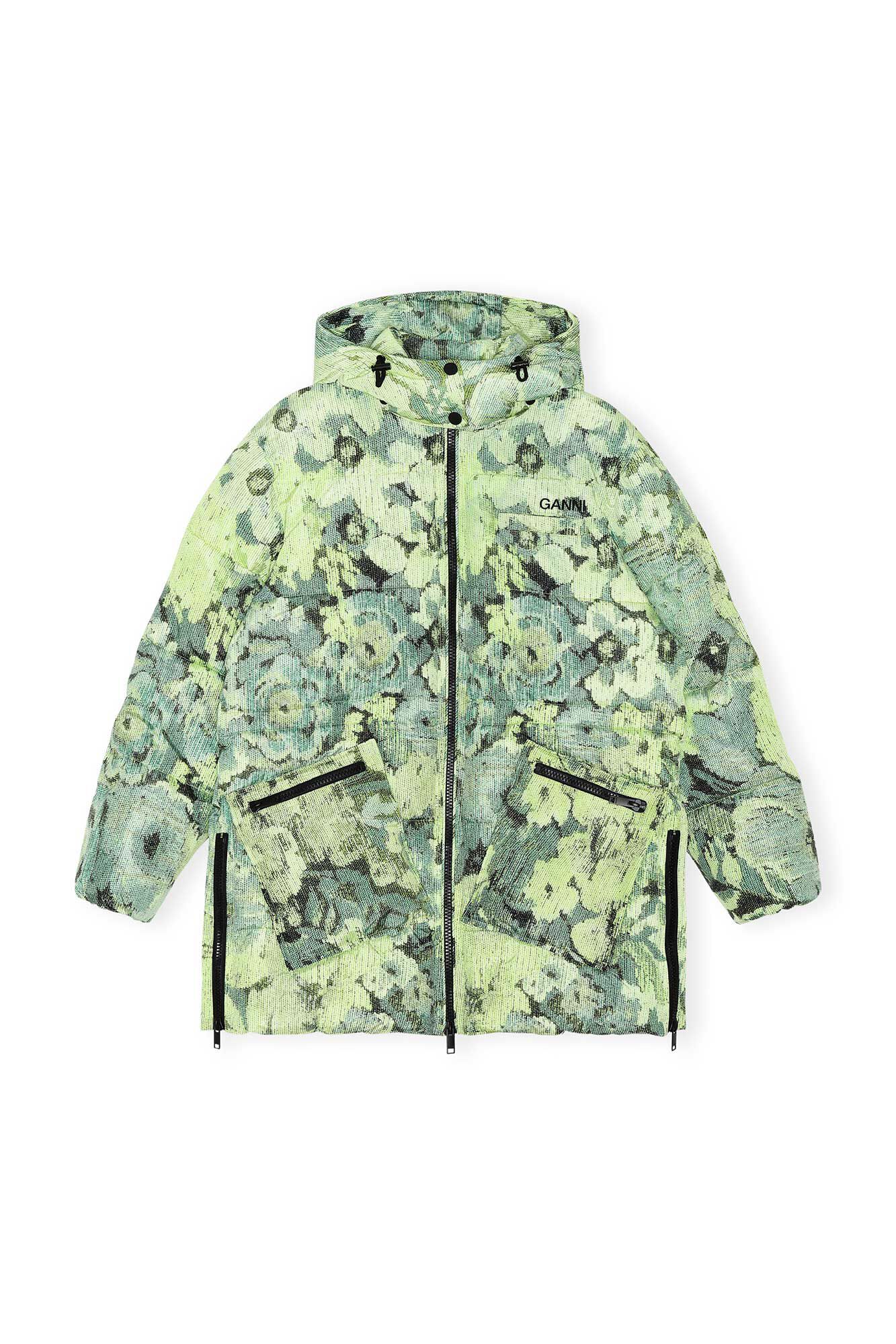 ganni printed tech jacket