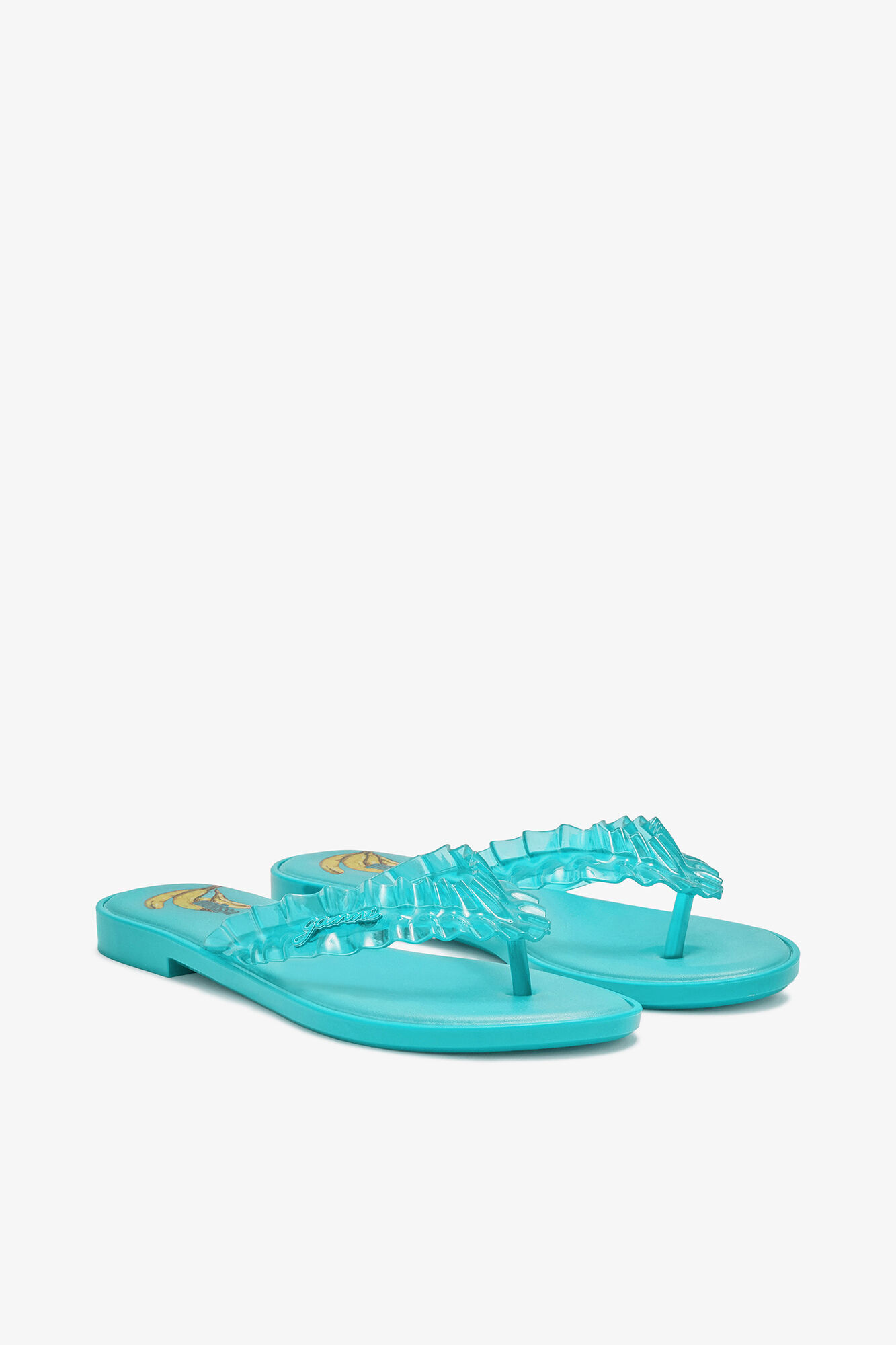 Melissa Flip Flop in Blue, Polyvinyl Chloride, in colour Scuba Blue - 2 - GANNI