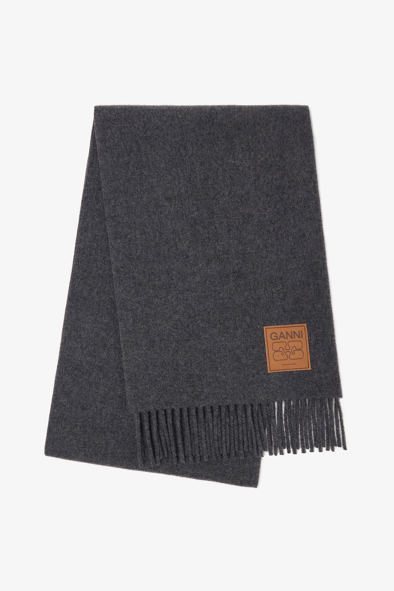 GANNI Scarves – Knitted Wool, Check & Fringed | GANNI US