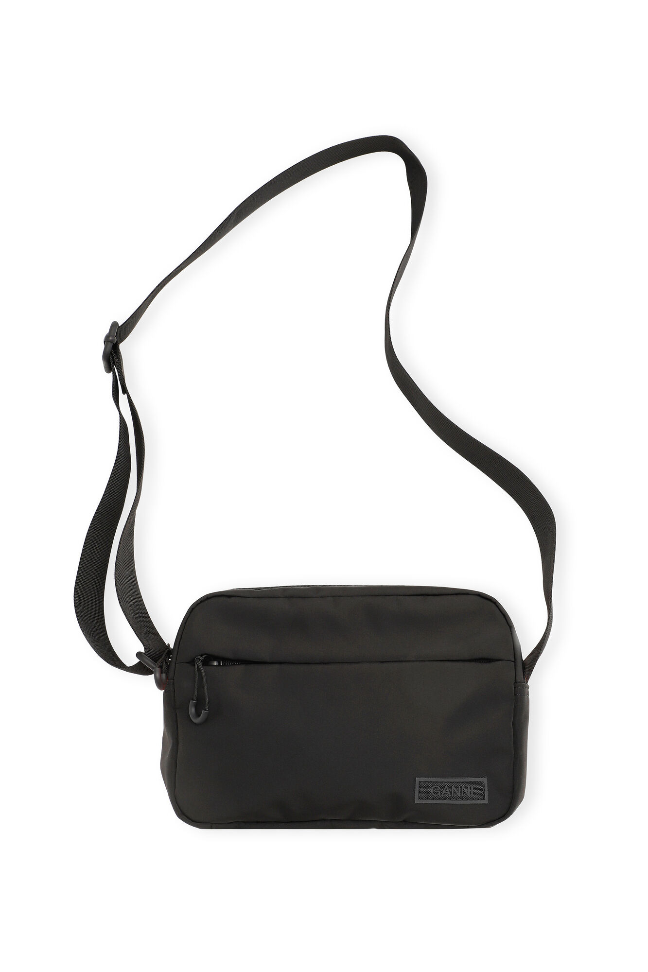 Black Tech Festival Bag, Recycled Polyester, in colour Black - 1 - GANNI