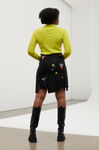 Merino Ribs Half Zip Pullover, Merino Wool, in colour Lime Popsicle - 5 - GANNI