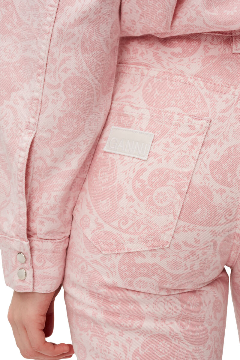 Swigy Jeans , Cotton, in colour Paisley Shrinking Violet - 5 - GANNI