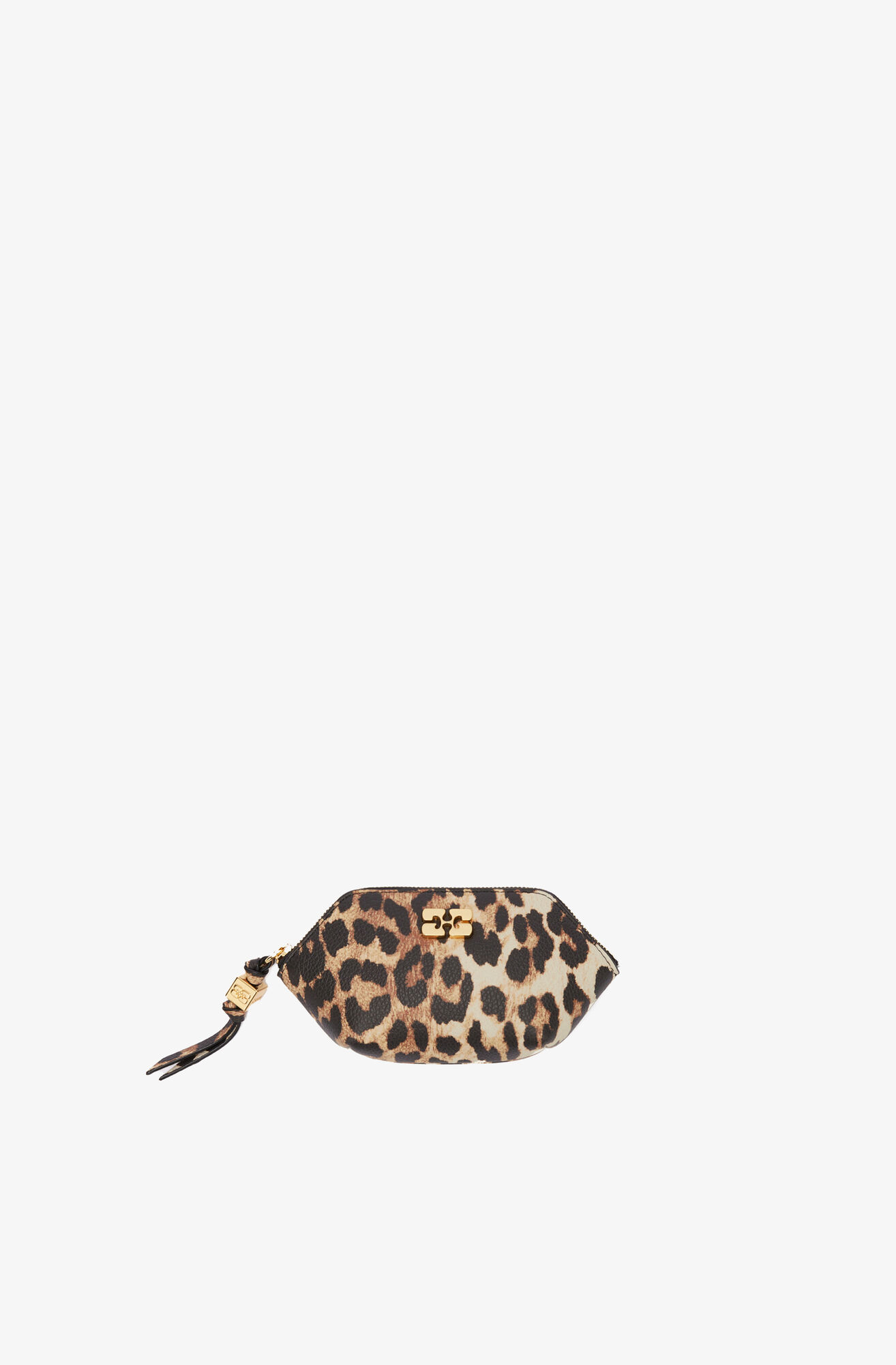 Bou Coin Purse, Recycled Polyester, in colour Almond Milk - 1 - GANNI