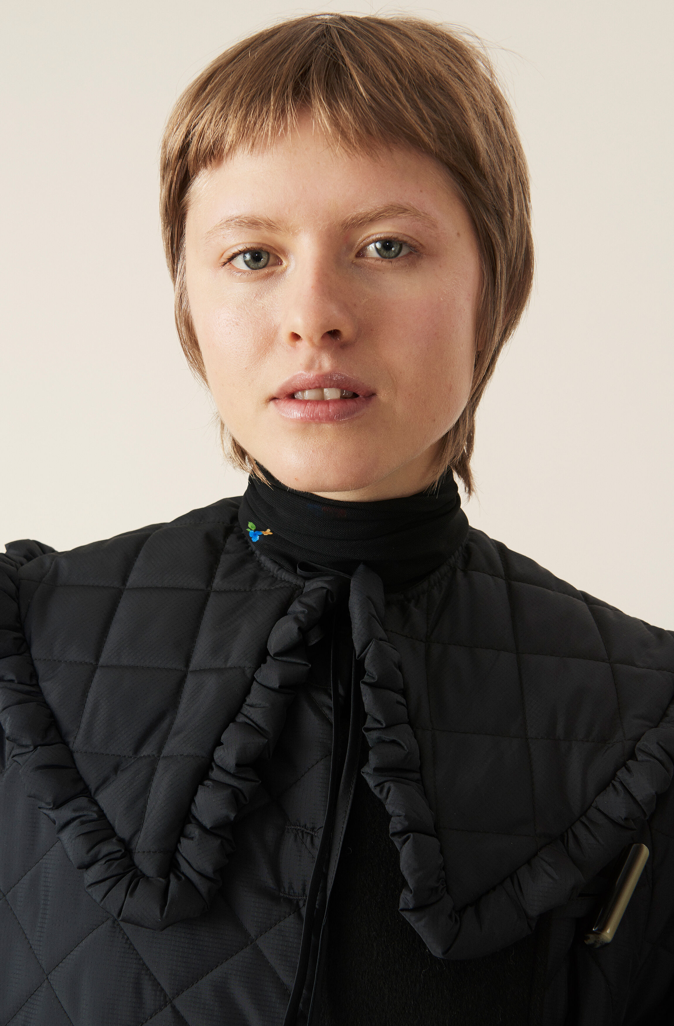 Recycled Ripstop Quilt Collar GANNI LT