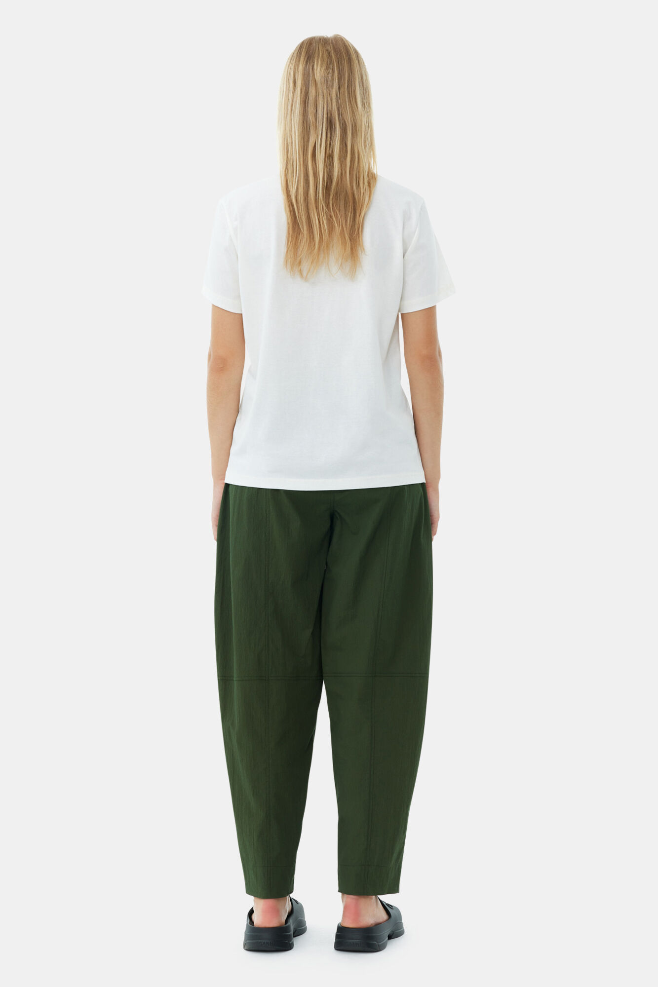 White Relaxed Loveclub T-shirt, Cotton, in colour Tofu - 4 - GANNI