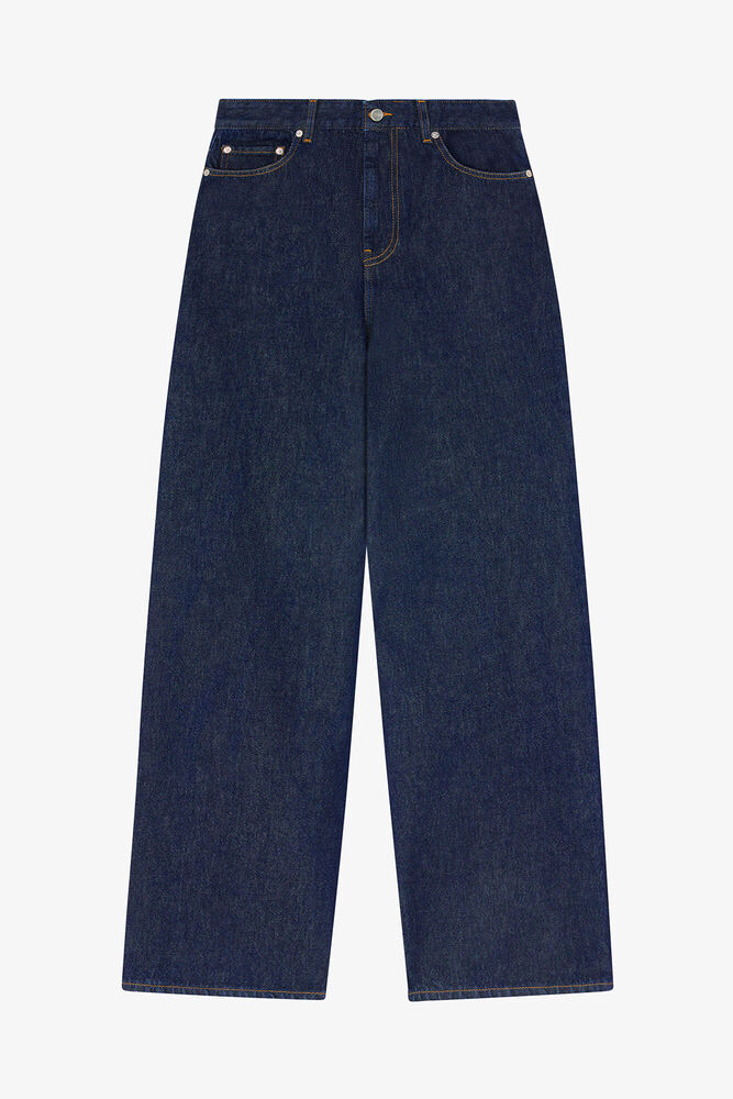 Lari jeans i m&oslash;rk rinse denim, Rinse