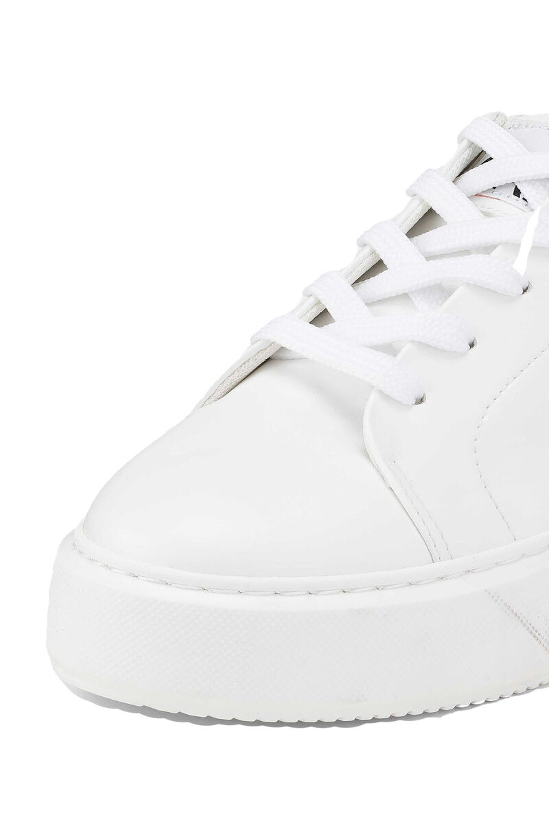 Sporty Sneakers, Vegan Leather, in colour Egret - 3 - GANNI