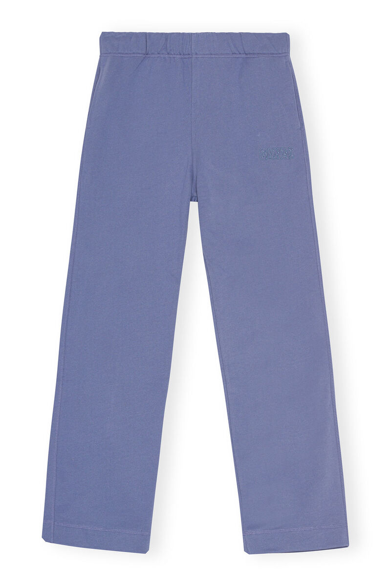 Sweatpants , in colour Gray Blue - 1 - GANNI