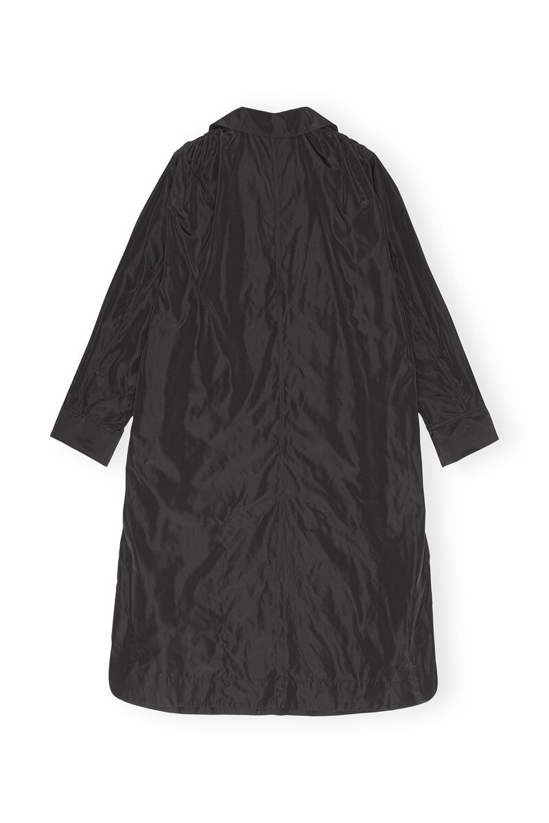 Tech-Sommermantel, Recycled Polyester, in colour Black - 2 - GANNI