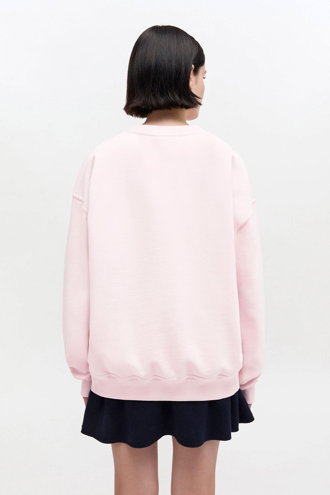 Chalk Pink Pink Poodle Sweatshirt | GANNI US