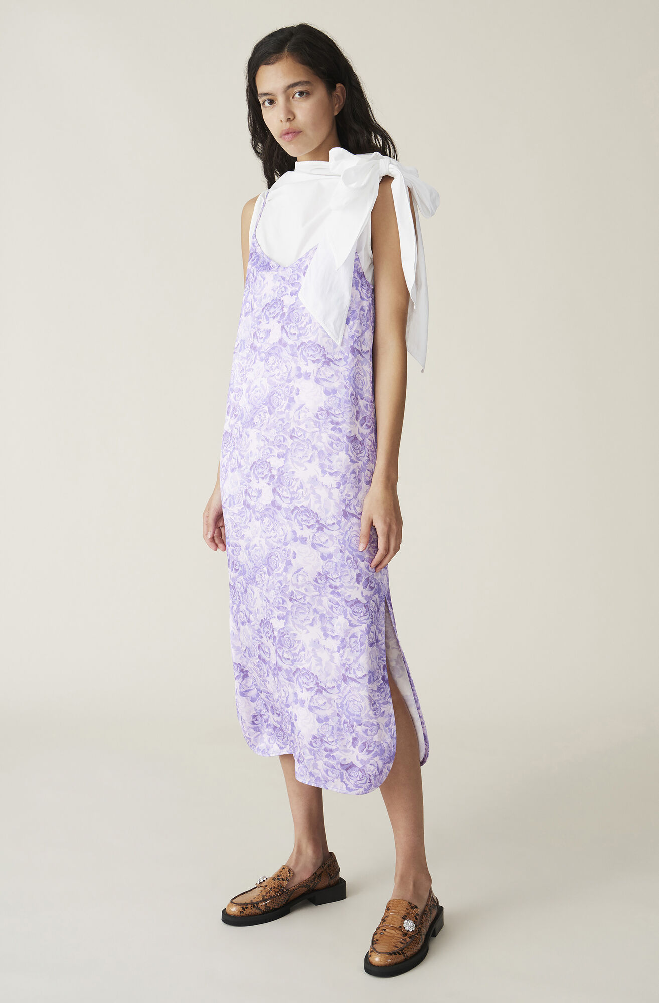 Ganni Us Heavy Satin Slip Dress 106 00 Usd Shop Your New