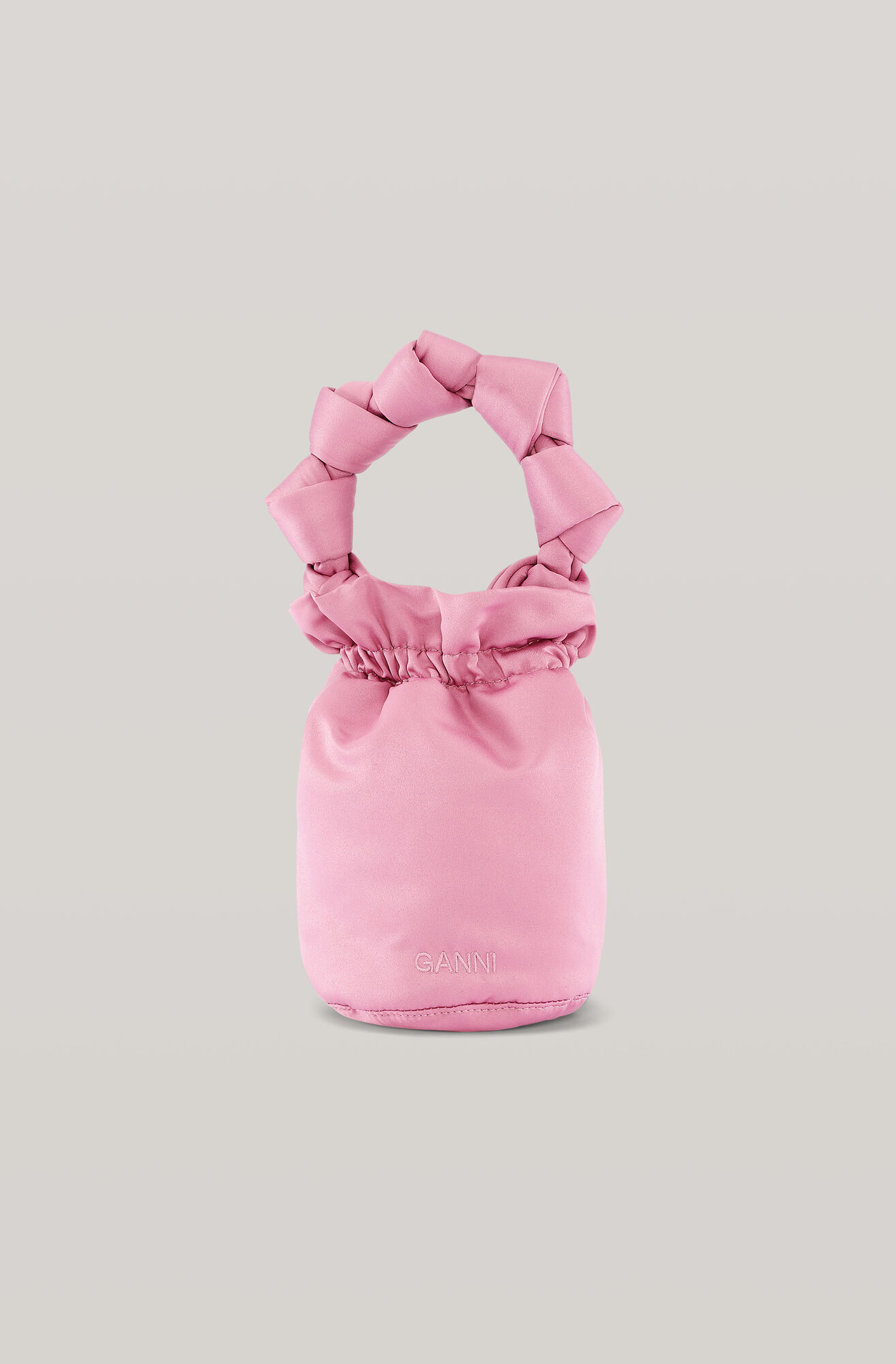 Satin Knots Top Handle Purse Ganni Ee