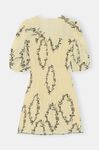 Minikleid mit V-Ausschnitt, Polyester, in colour Floral Shadow Flan - 2 - GANNI