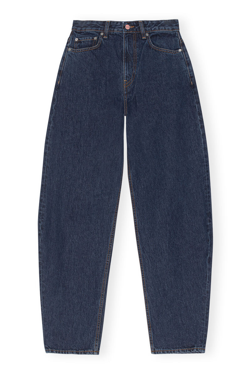 Stary Jeans , Cotton, in colour Dark Blue Stone - 1 - GANNI