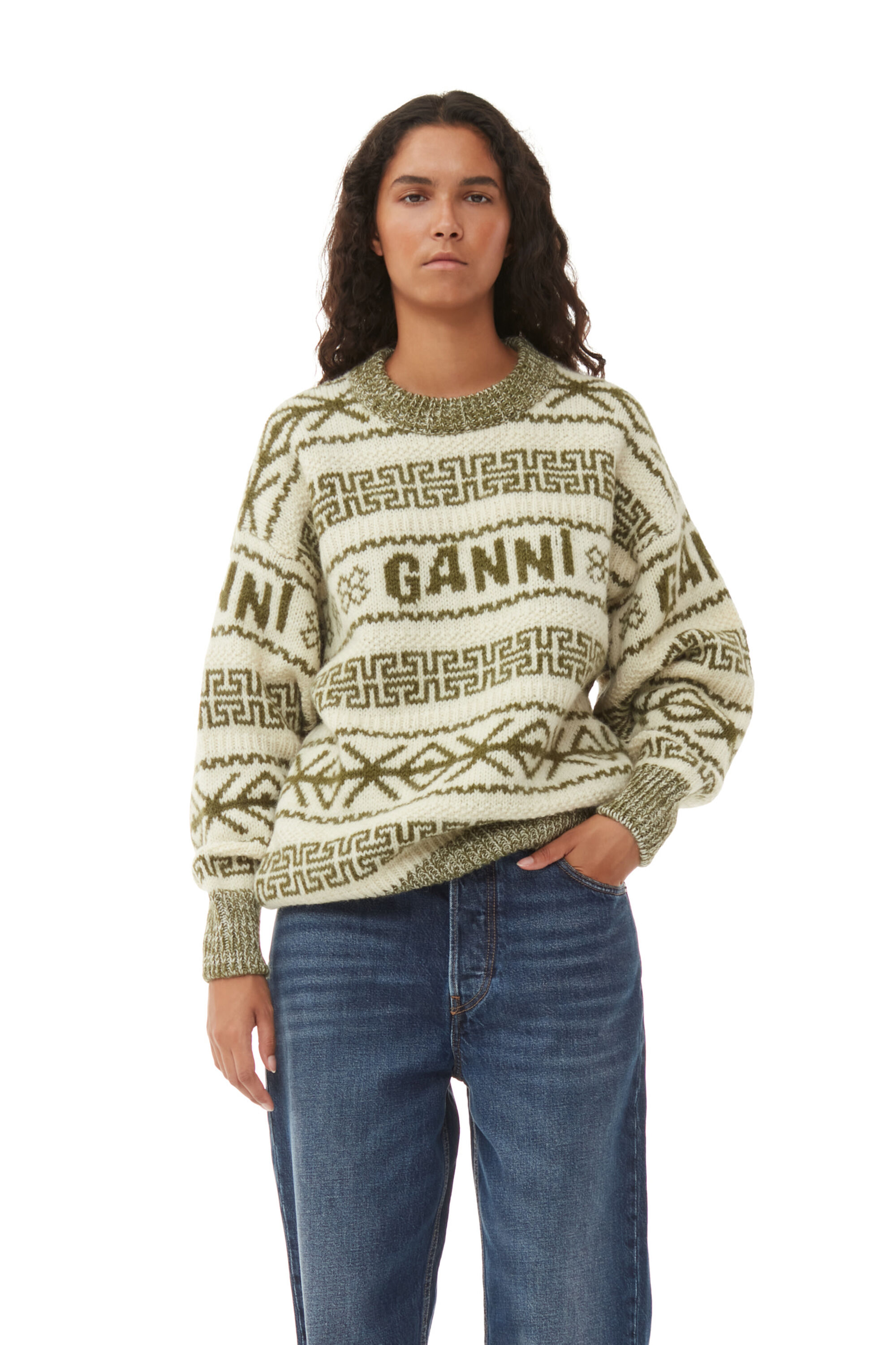 Wool Pullover Ganni Knit Pullover Wool Pullover GANNI IT