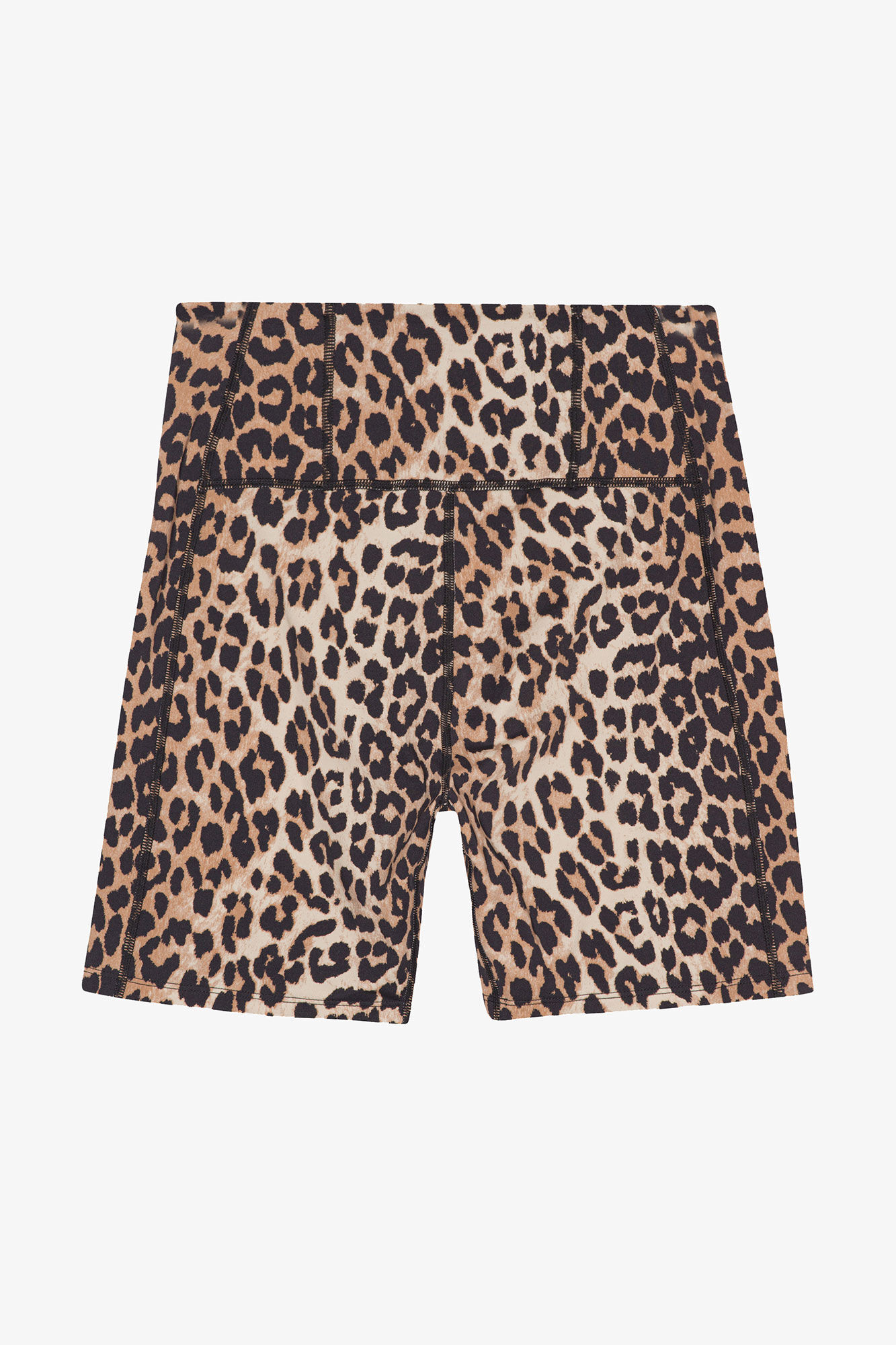 Active Ultra High Waist Shorts, Recycled Nylon, in colour Leopard - 2 - GANNI