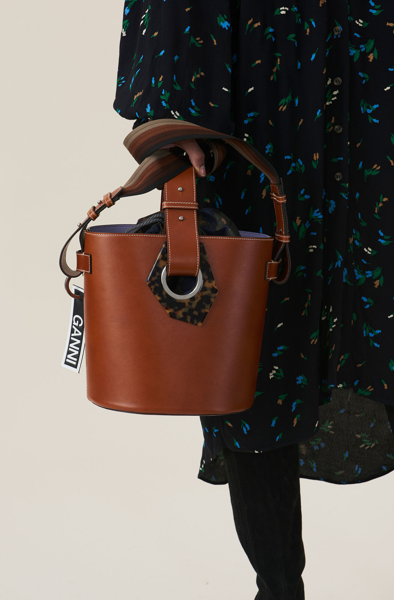 Leather Bucket Bag