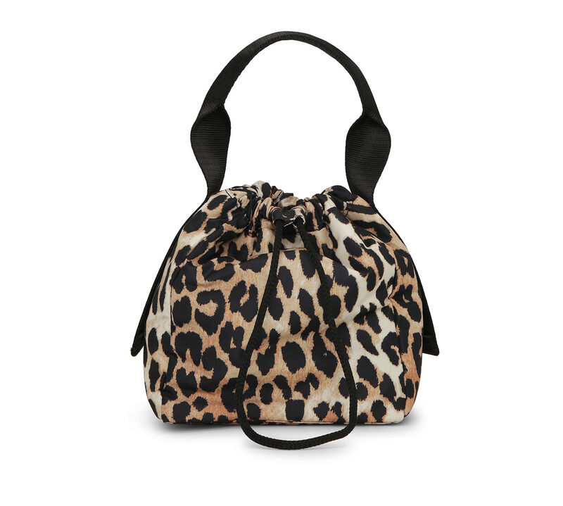 Sac Leopard Tech Pouch, Recycled Polyester, in colour Leopard - 1 - GANNI