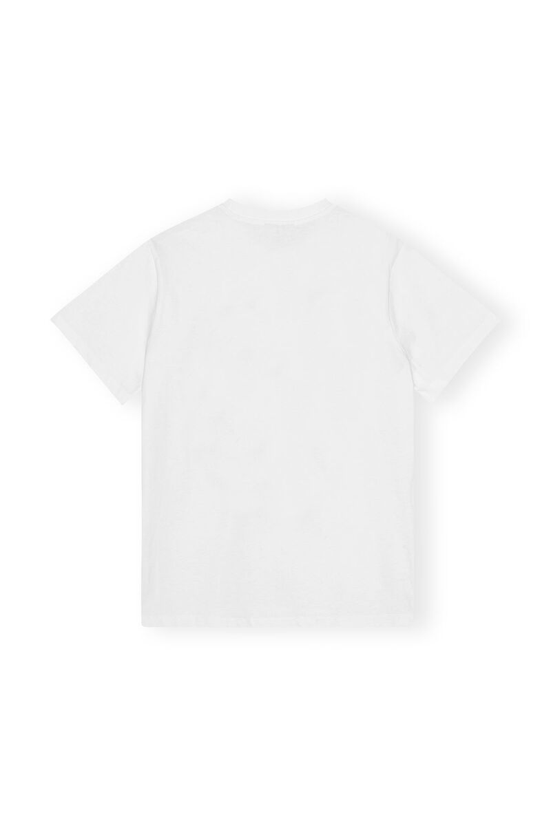 GANNI X ESTER MANAS Relaxed Jersey T-shirt, Cotton, in colour Bright White - 2 - GANNI