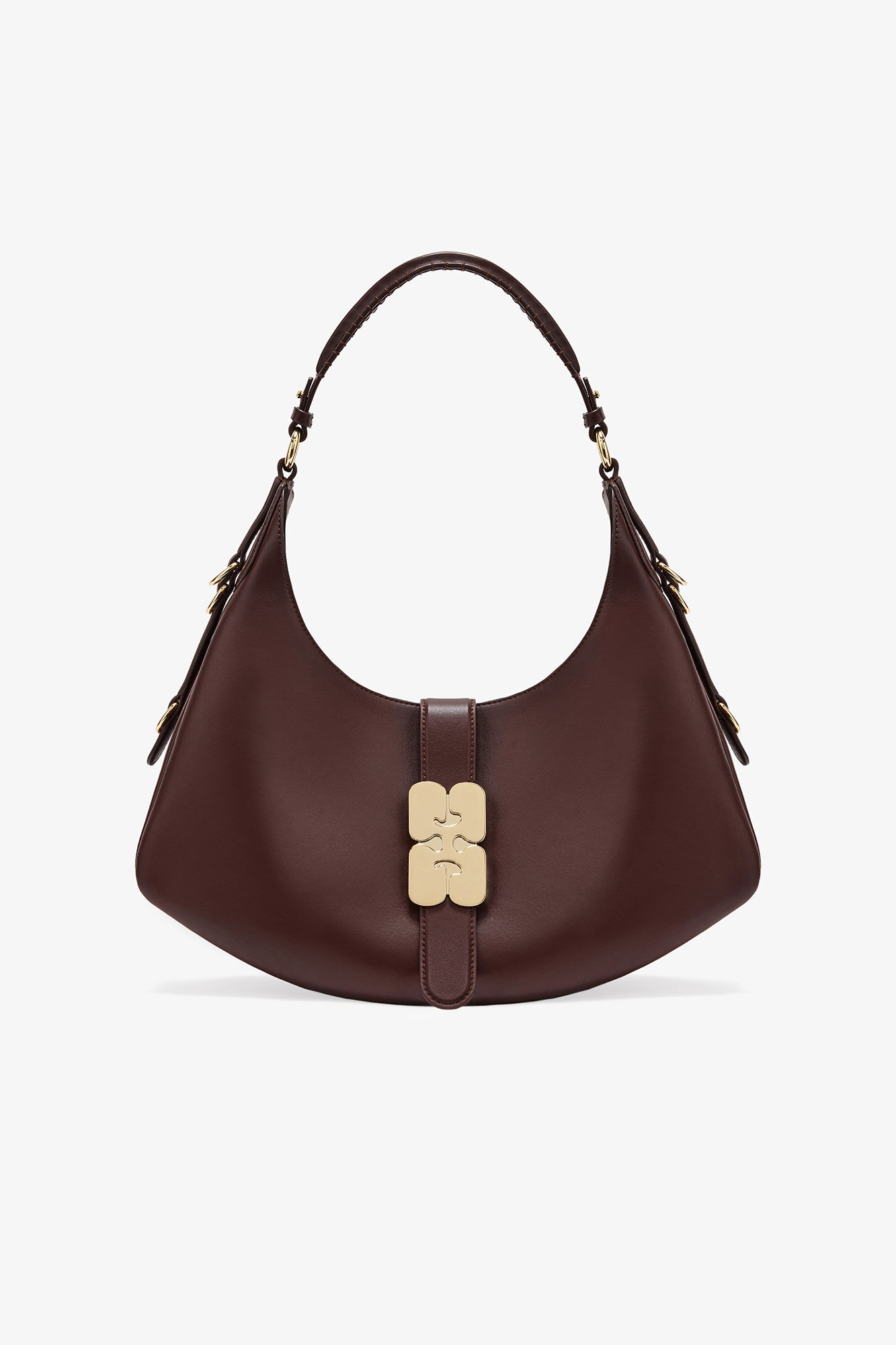 Brun liten Kat väska, Polyester, in colour Chicory Coffee - 1 - GANNI