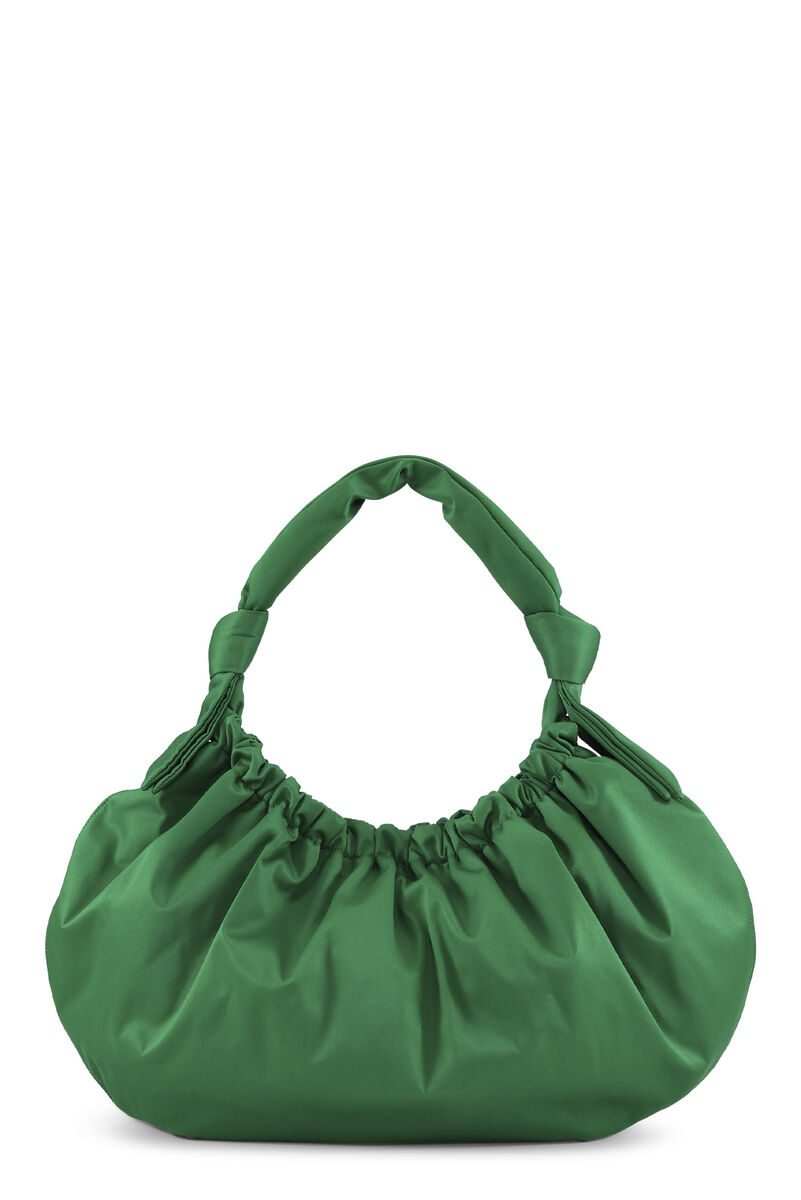 Occasion Large Hobo Bag, in colour Kelly Green - 1 - GANNI