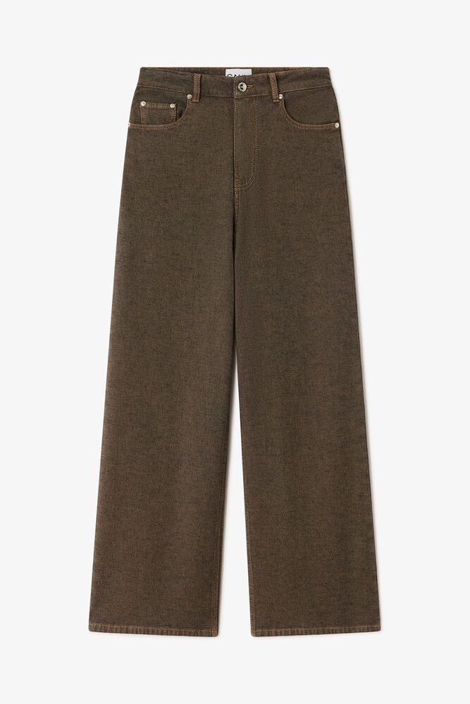 Lari Jeans in Neppy Denim, Chicory Coffee