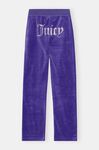 Straight-leg Drawstring Sweatpants, Organic Cotton, in colour Blue Iris - 2 - GANNI