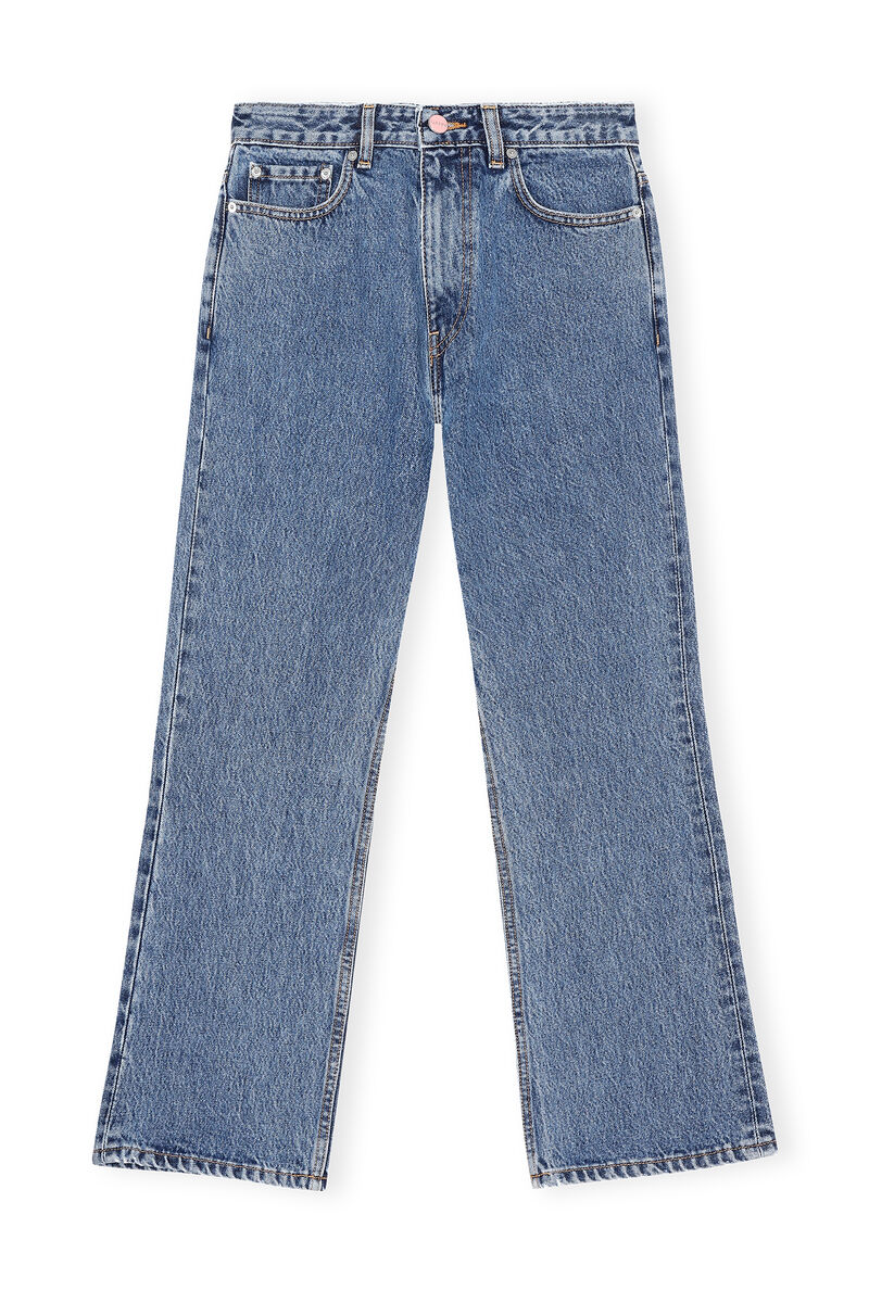 Rigid Denim Betzy Cropped | GANNI US