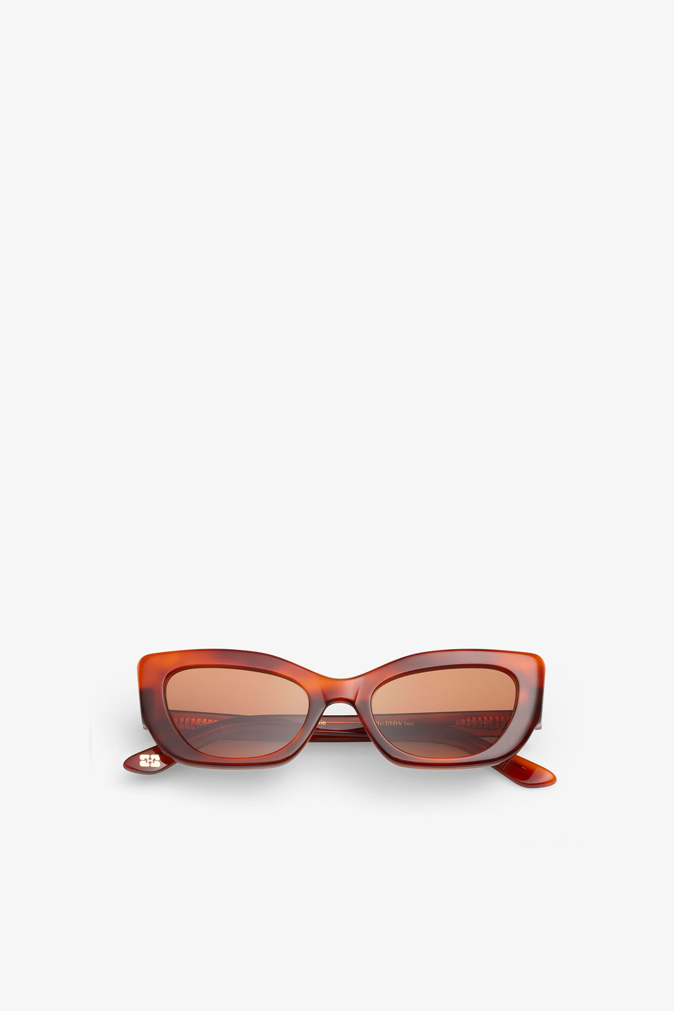 GANNI x Ace & Tate Tiger's Eye Sadie Sunglasses, Acetate, in colour Tiger's Eye - 1 - GANNI