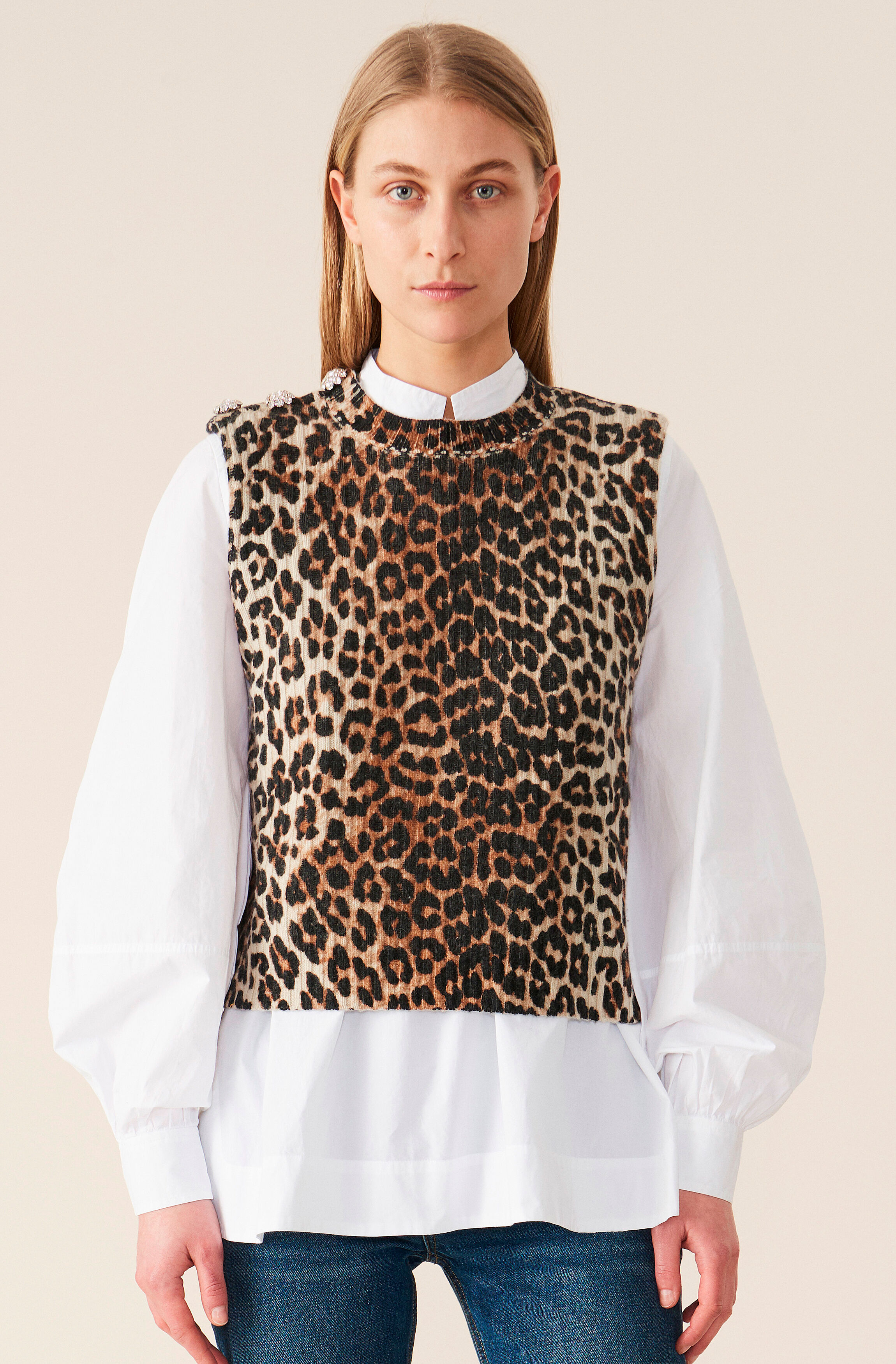 Leopard vest clearance