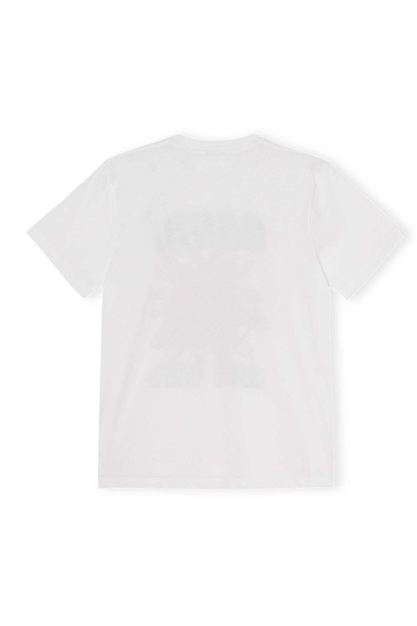 Love Club Tee, Cotton, in colour Bright White - 2 - GANNI