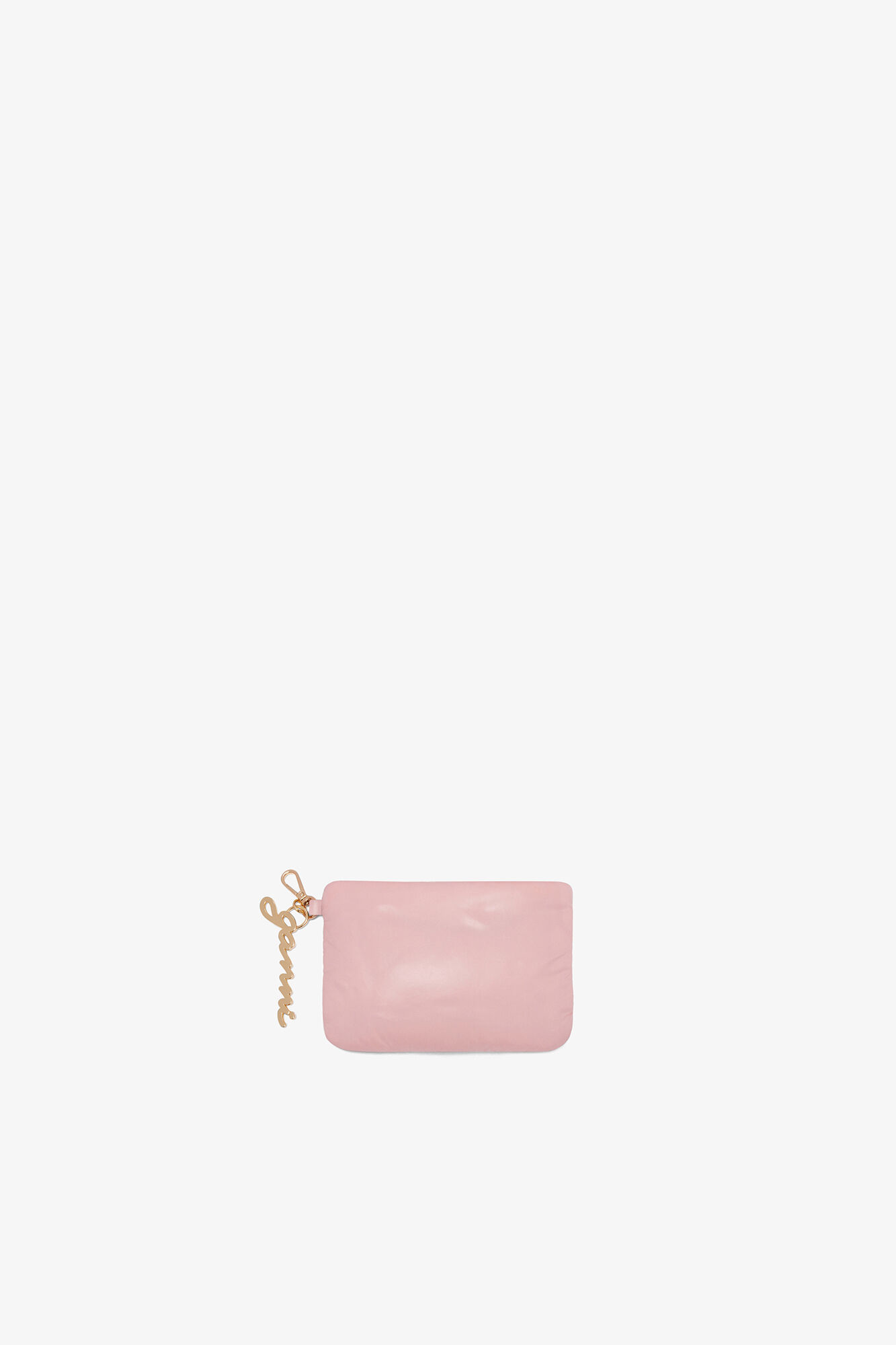 Quiltet Re-Tech taske, Recycled Polyamide, in colour Chalk Pink - 2 - GANNI