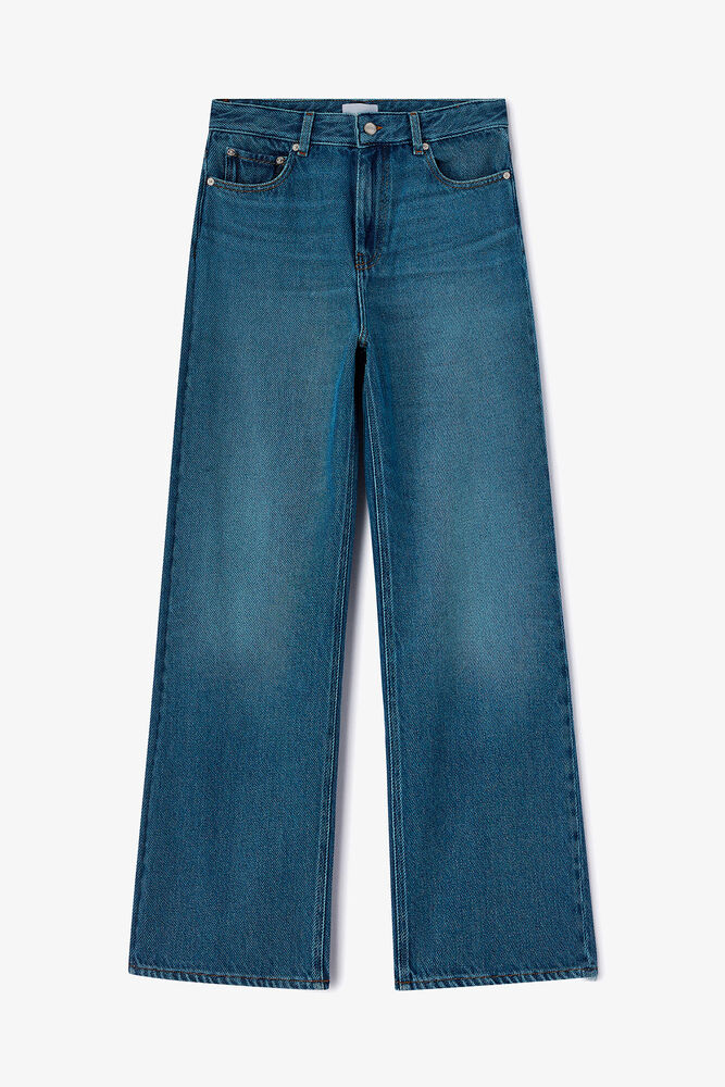 Izey Jeans in Blue Denim, Dark Blue Vintage