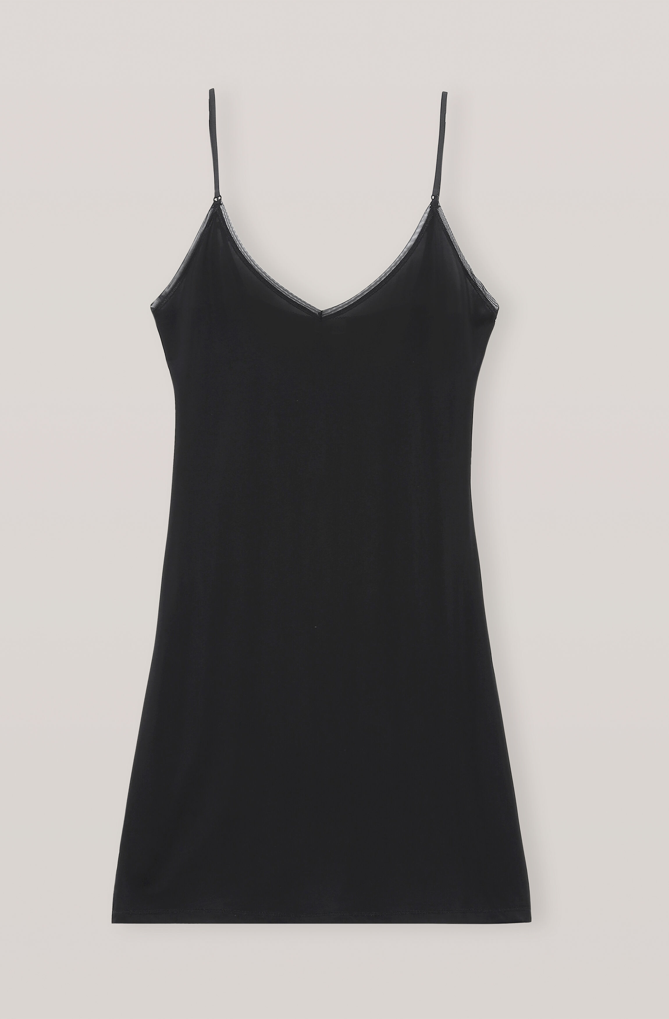 black mesh slip dress