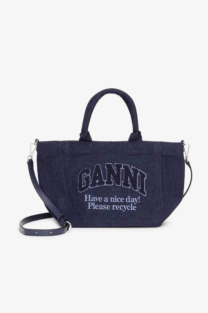 Denim Liten Easy Shopper, Dark Navy