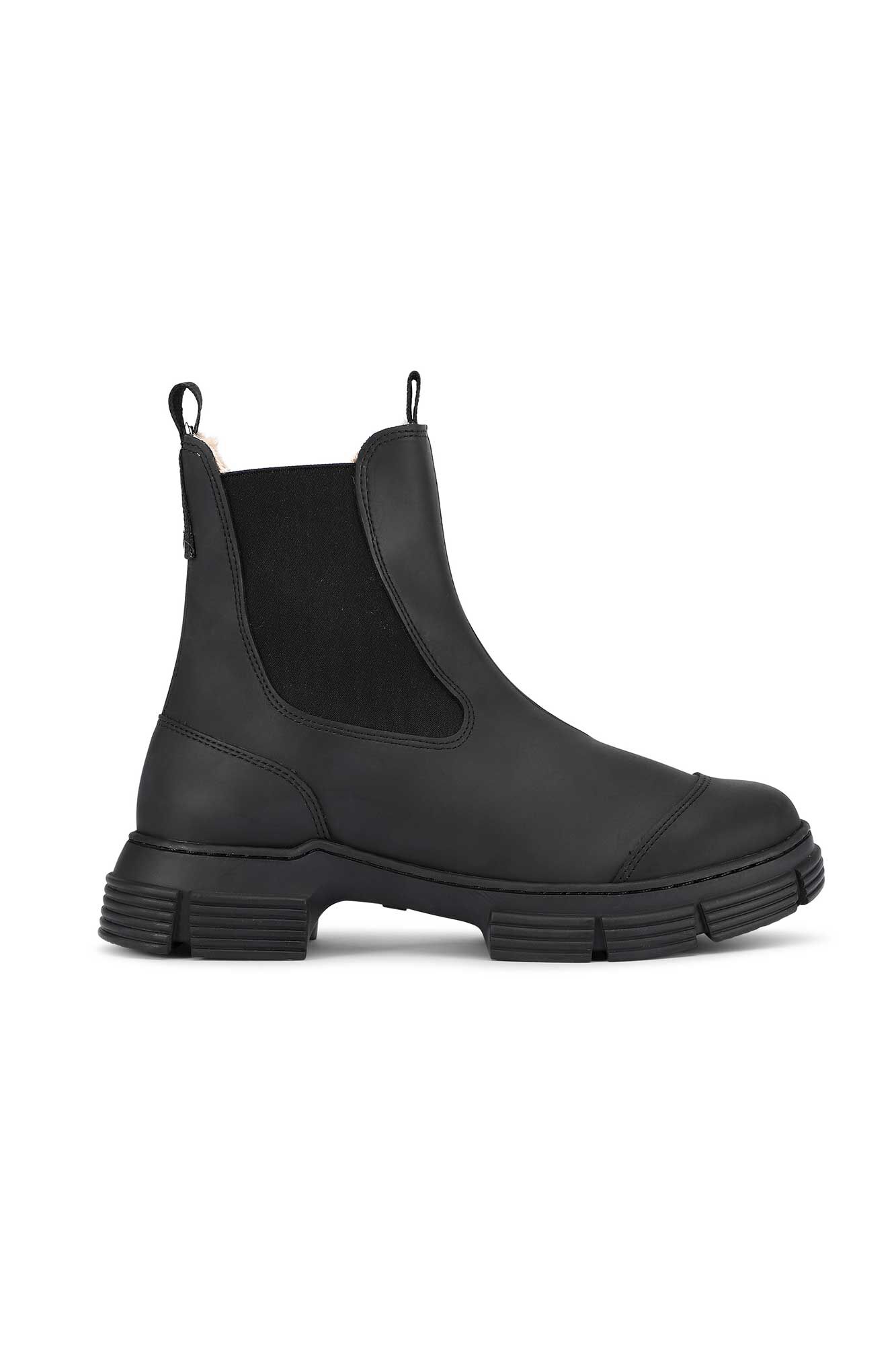 Ganni recycled rubber boots black