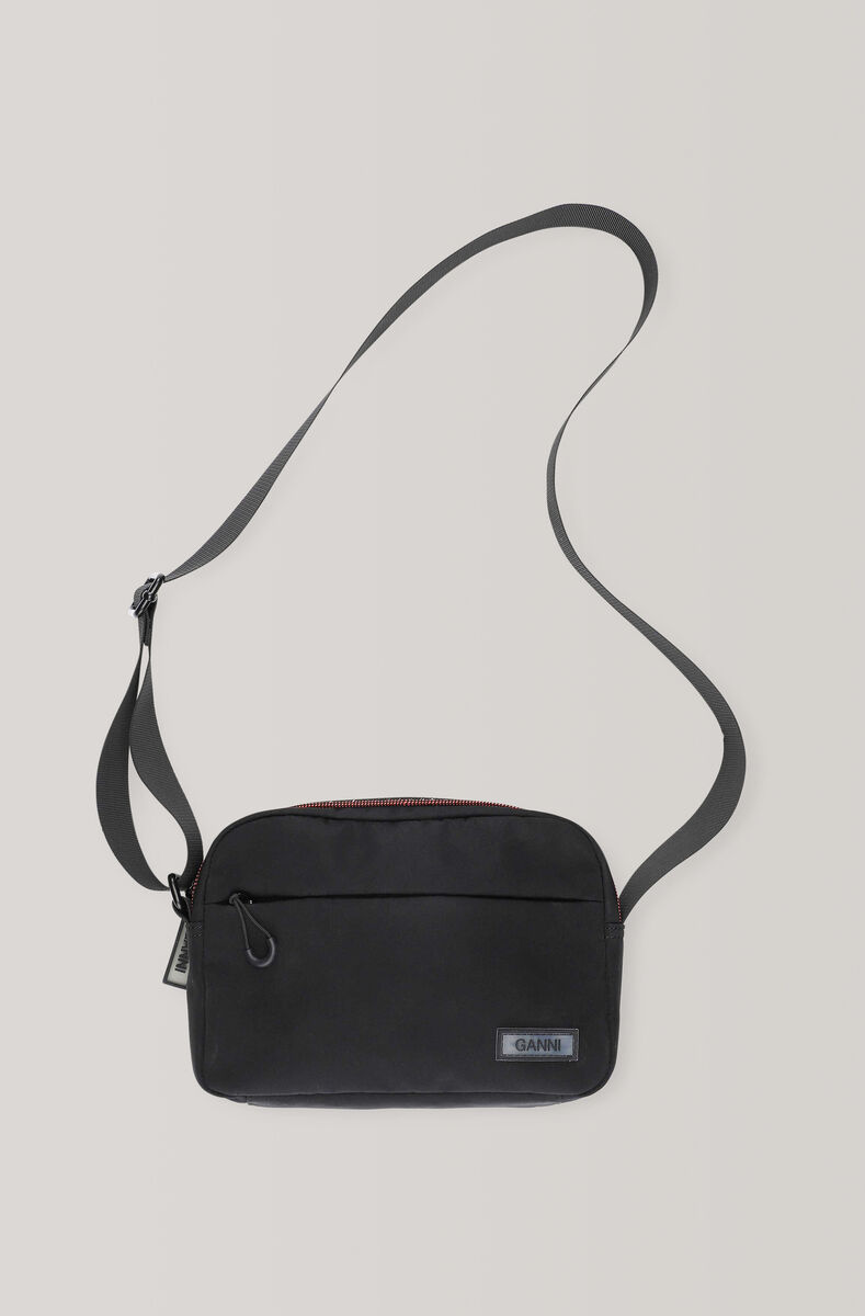 Tech Fabric Bag, Tech, in colour Black - 1 - GANNI