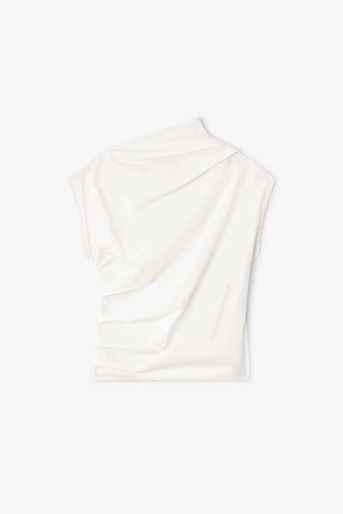 Ivory Ruched Top, Egret