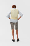 Wool Vest, Merino Wool, in colour Flan - 3 - GANNI