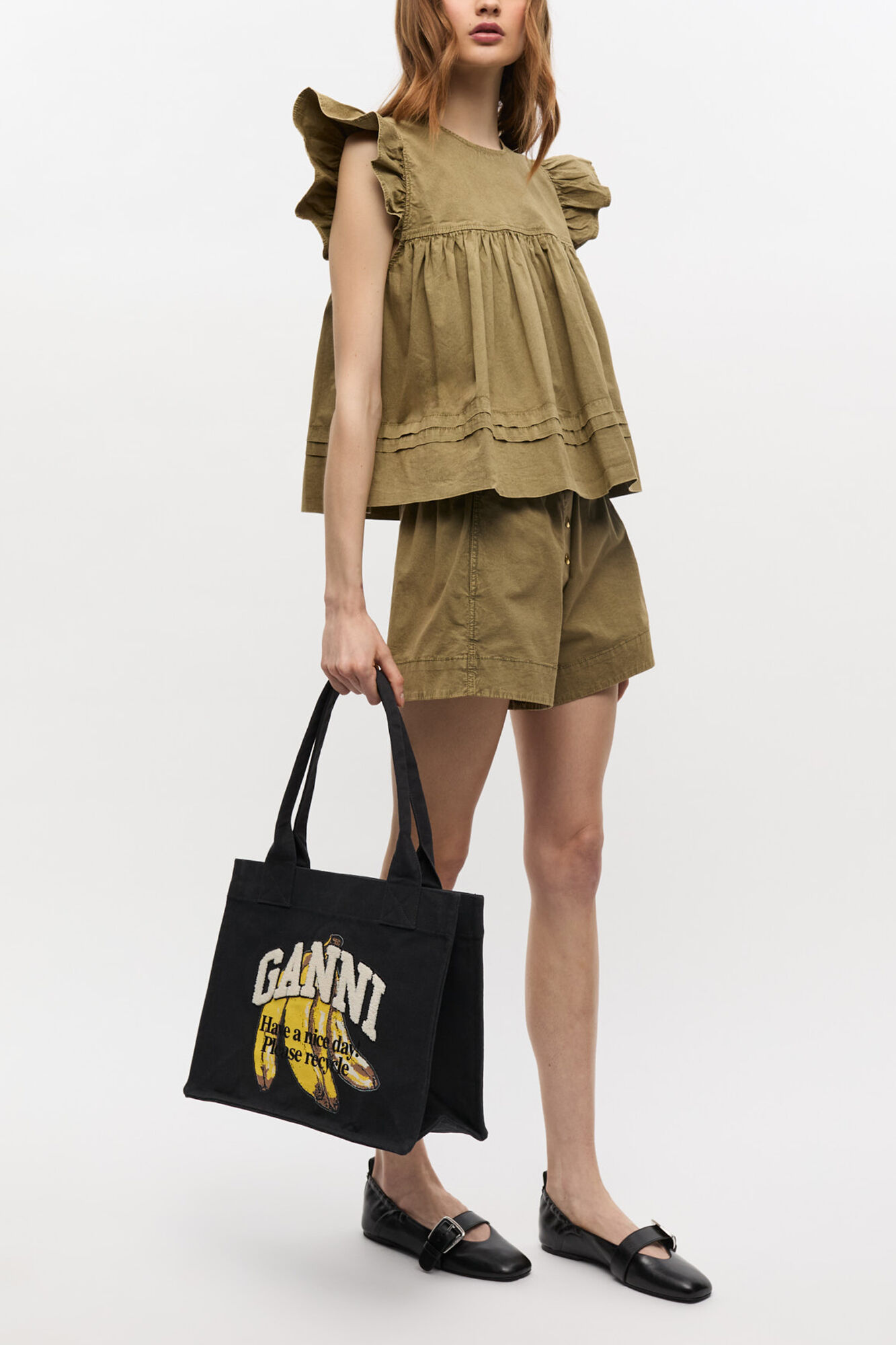 Black Black Banana Large Tote | GANNI (Global) JP