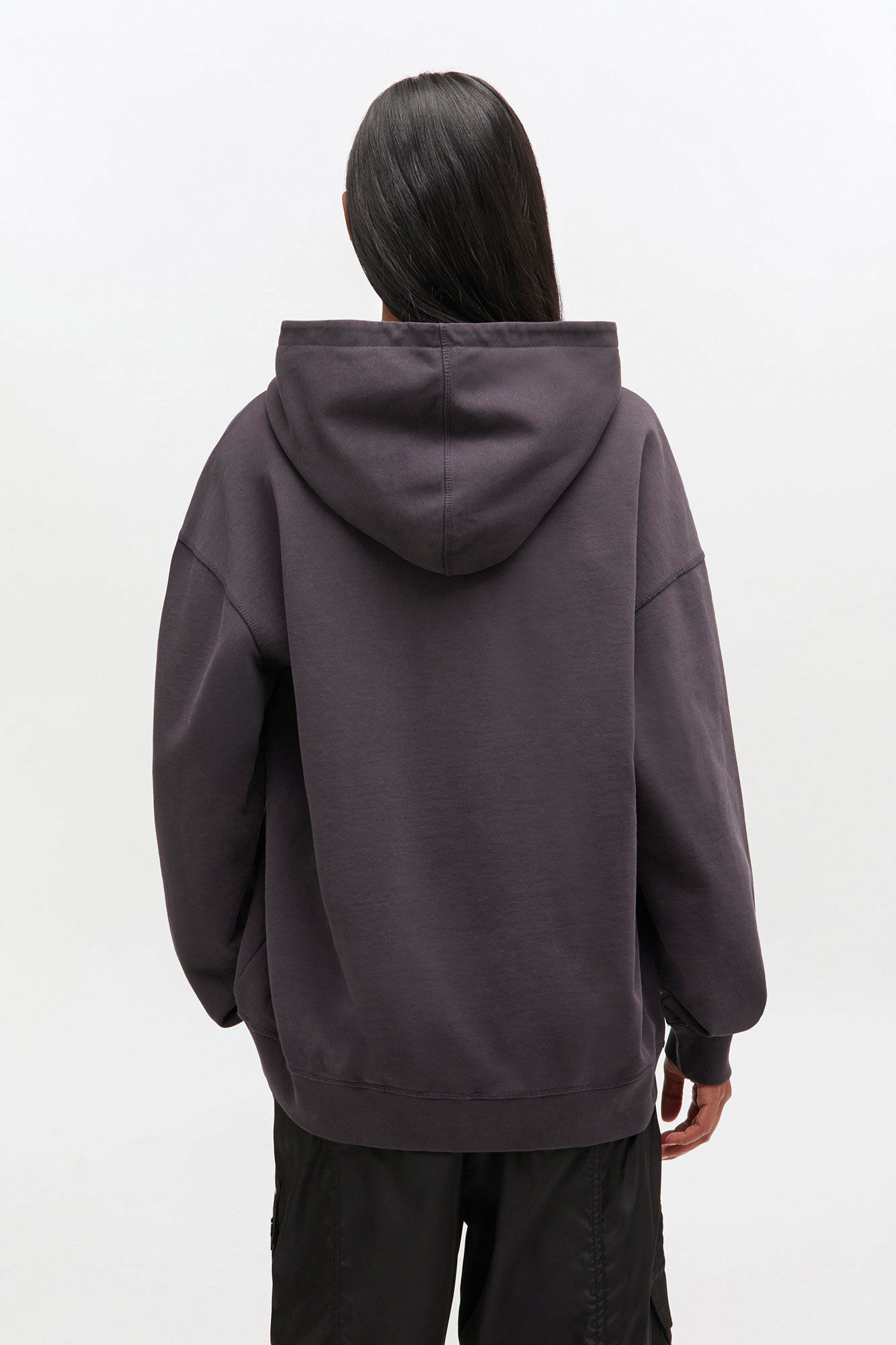 Black Puppy Hoodie, Cotton, in colour Phantom - 3 - GANNI