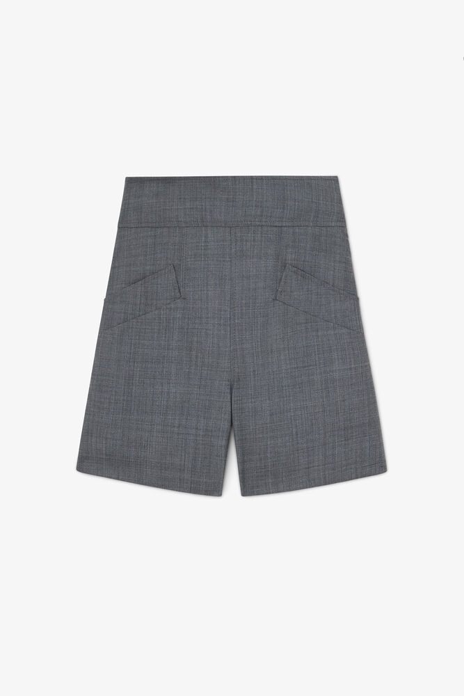 Shorts i gr&aring; ullmelange, Phantom