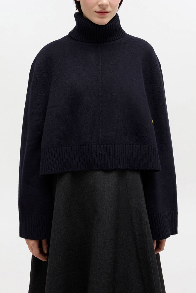 Wool Turtleneck Jumper, Sky Captain