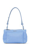 Medium Pillow Baguette Bag, Leather, in colour Forever Blue - 1 - GANNI