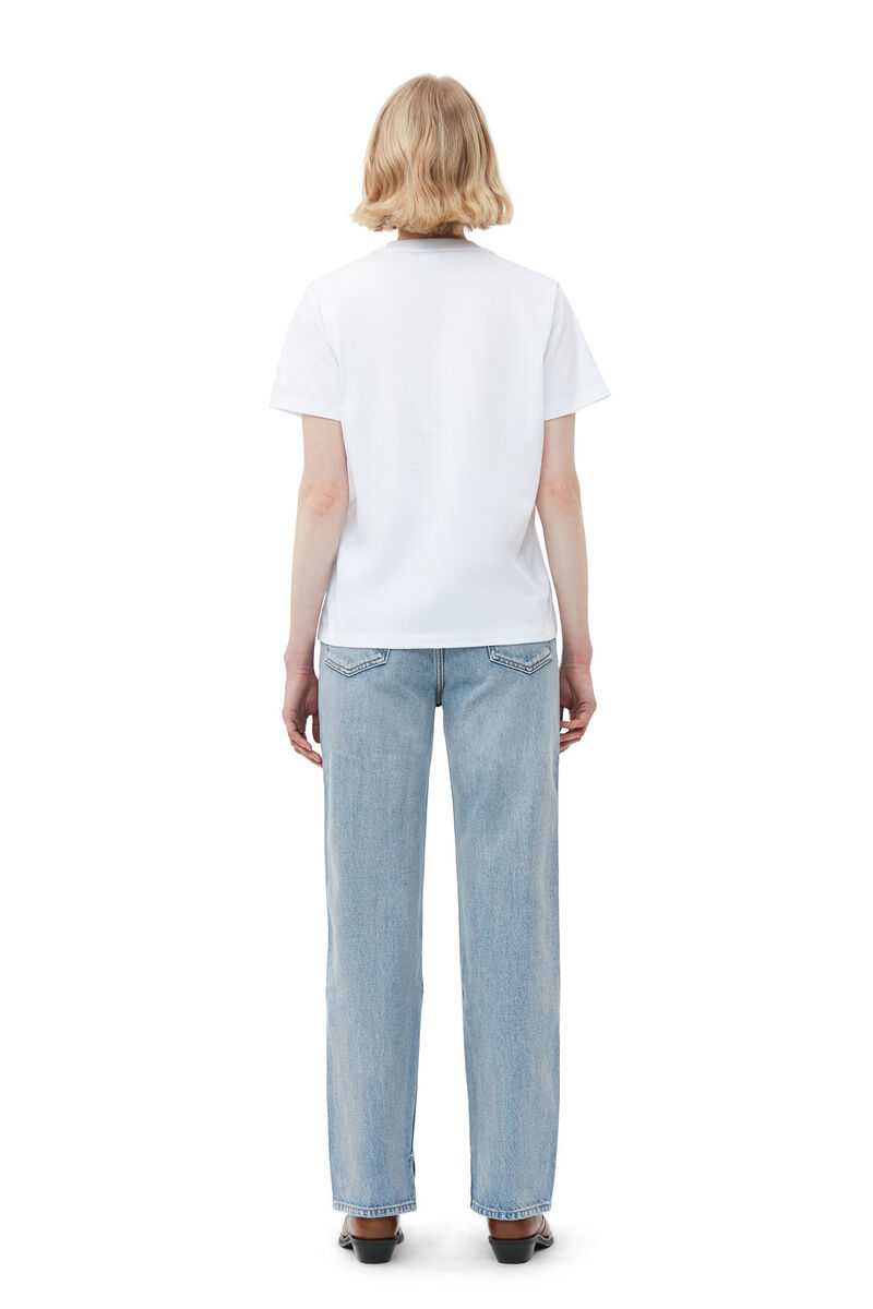 Relaxed Fun T-shirt, Cotton, in colour Bright White - 2 - GANNI