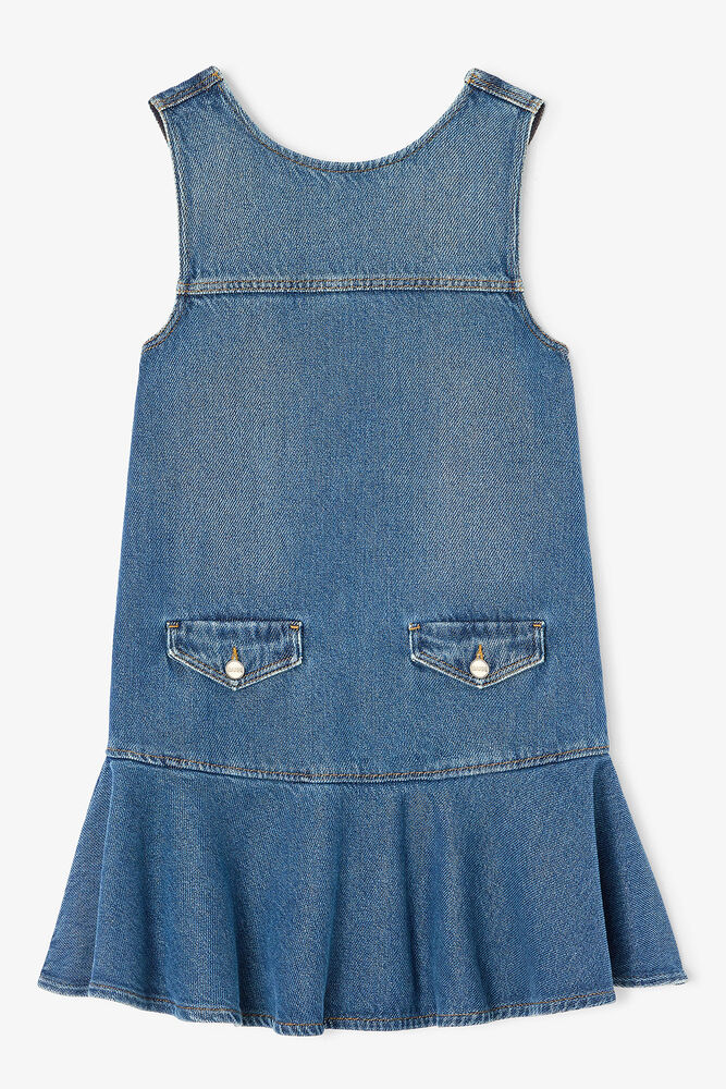 Light Denim Mini Dress, Dark Blue Vintage