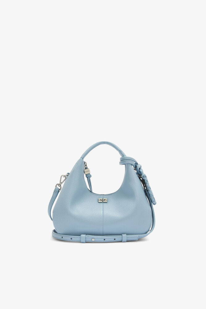 Mini Hobo Bag in Blue, Celestial Blue