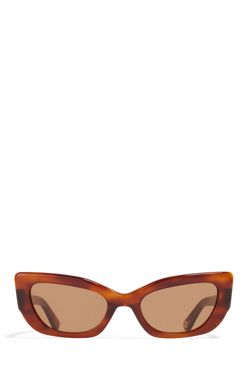 GANNI x Ace & Tate Tiger's Eye Sadie Sunglasses, Acetate, in colour Tiger's Eye - 2 - GANNI